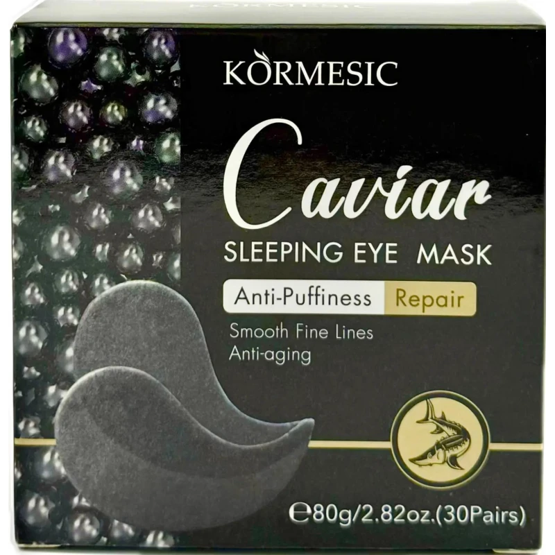 Патчи для глаз KORMESIC с экстрактом черной икры, 80 г (60 шт/30 пар)