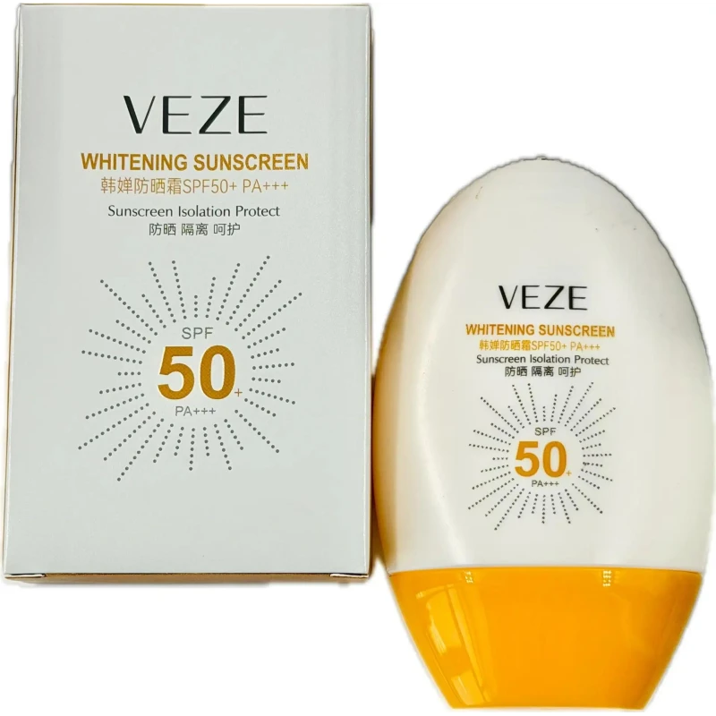 Солнцезащитный крем для лица VEZE с высоким уровнем защиты SPF50+ PA+++, 45 мл