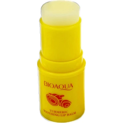 Успокаивающий бальзам для губ BIOAQUA с экстрактом куркумы 4.5 г
