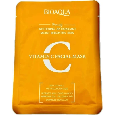 Маска тканевая для лица BIOAQUA с витамином C и антиоксидантным эффектом, 25 г