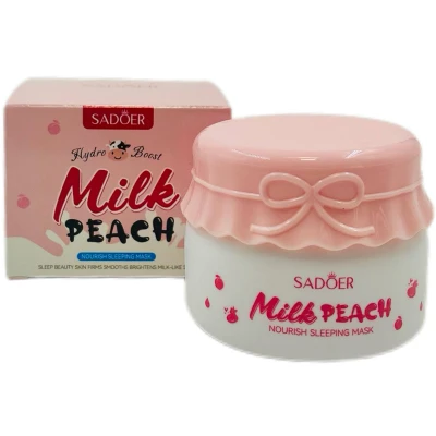 Маска для лица SADOER ночная питательная с экстрактом молока и персика 120г