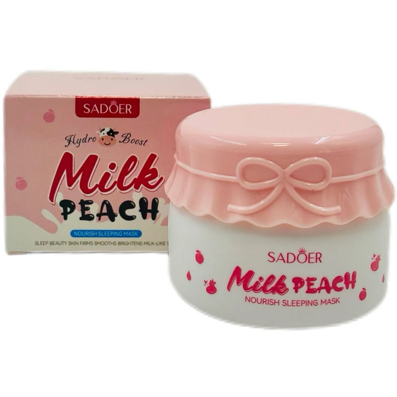 Маска для лица SADOER ночная питательная с экстрактом молока и персика 120г