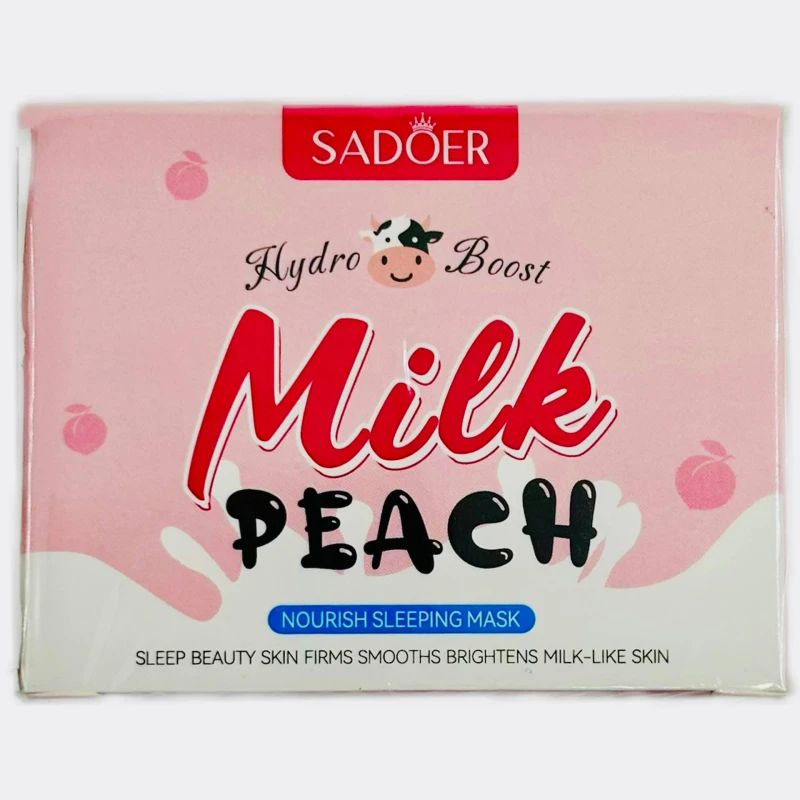 Маска для лица SADOER ночная питательная с экстрактом молока и персика 120г