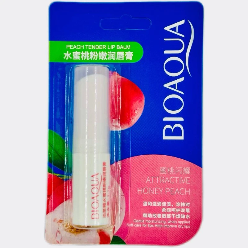 Бальзам для губ BIOAQUA с экстрактом персика 2,7г
