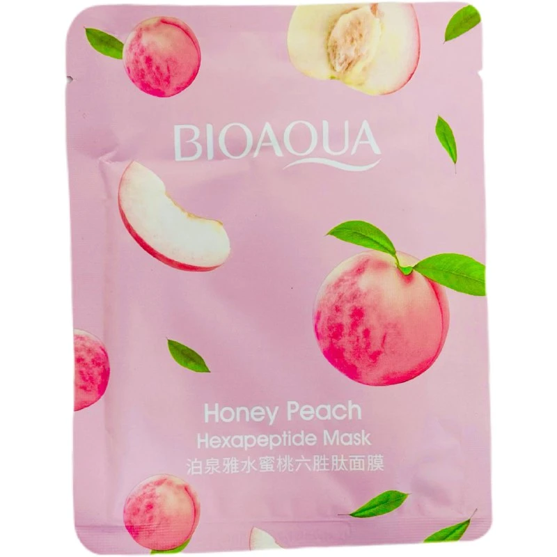 Маска тканевая для лица BIOAQUA с лактобактериями и экстрактом персика 25г