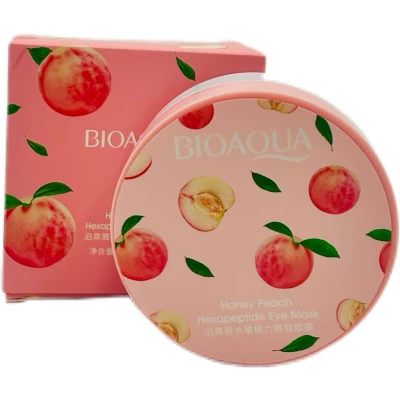Патчи для глаз BIOAQUA с шестью пептидами и персиком 60шт (80г)