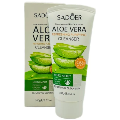 Пенка для умывания лица SADOER "Fresh Aloe", 100г