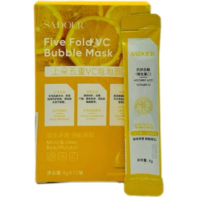 Пузырьковая маска SADOER с витамином С 12х4г