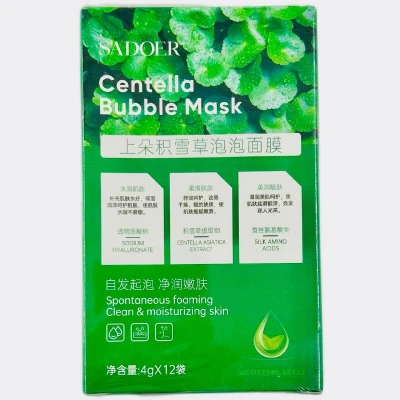 Пузырьковая маска SADOER с центеллой Азиатской 12х4г