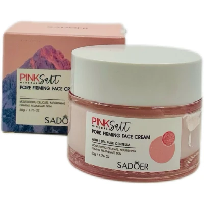Скраб укрепляющий для лица SADOER с гималайской розовой солью и центеллой 50г