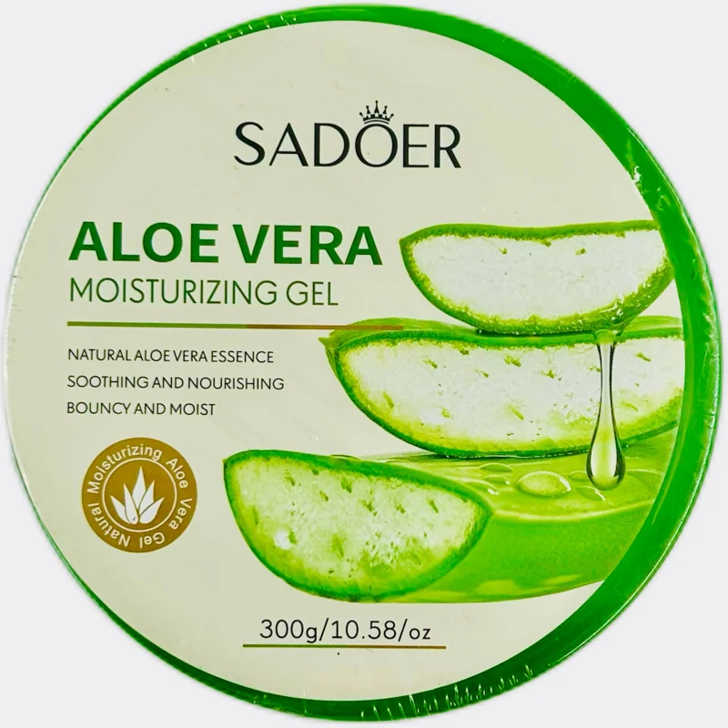 Гель для лица и тела SADOER с экстрактом алоэ вера увлажняющий, успокаивающий, 300г