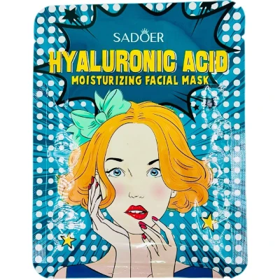 Тканевая маска SADOER антиоксидантная увлажняющая с маслом виноградных косточек 25