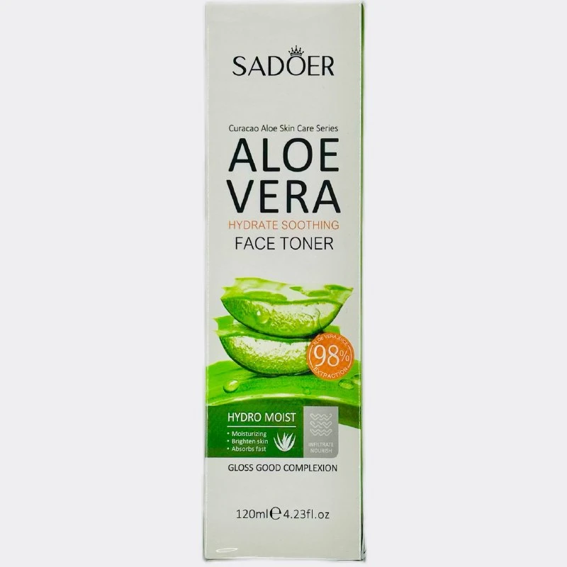 Тоник для лица SADOER увлажняющий, успокаивающий "Fresh Aloe", 120мл