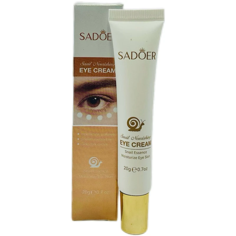 Крем для кожи вокруг глаз SADOER питательный "Snail Soothing", 20г