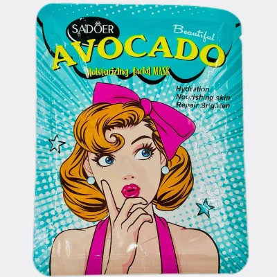 Тканевая маска SADOER увлажняющая с экстрактом авокадо 25г