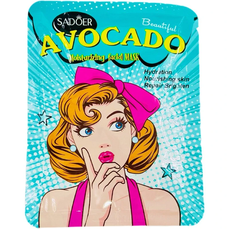 Тканевая маска SADOER увлажняющая с экстрактом авокадо 25г