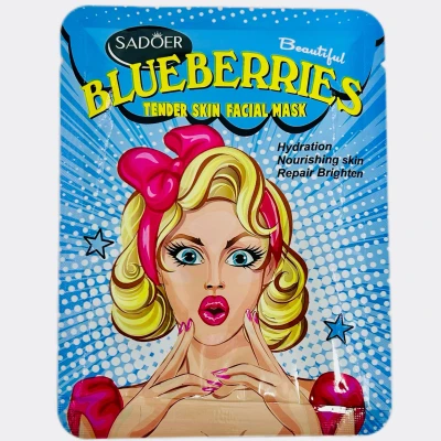Тканевая маска SADOER увлажняющая с экстрактом черники 25г