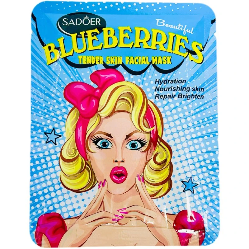 Тканевая маска SADOER увлажняющая с экстрактом черники 25г