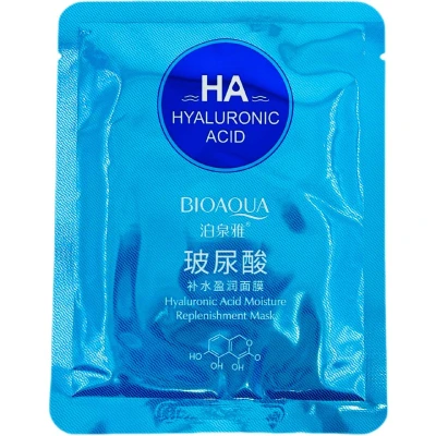 Маска тканевая для лица BIOAQUA  с гиалуроновой кислотой и экстрактом гамамелиса 30г