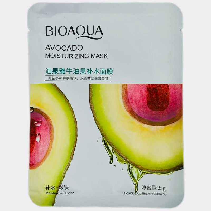Маска тканевая для лица BIOAQUA  с экстрактом авокадо 25г