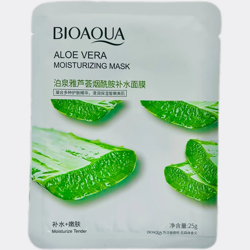 Маска тканевая для лица BIOAQUA  с экстрактом Алоэ Вера 25г