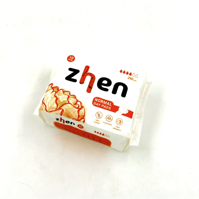 Zhen 10шт Прокладки гигиенические дневные "NORMAL DAY PADS" 290мм 1/48,WSH-290/10