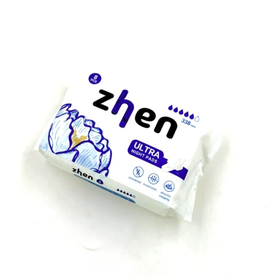 Zhen 8шт Прокладки гигиенические ночные "ULTRA NIGHT PADS" 338мм 1/48,WSH-338/8